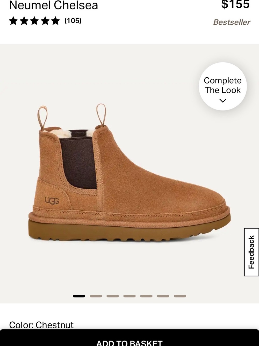 UGG Men's Chestnut/Tan Suede Chukka Boots - Picture 2 of 12